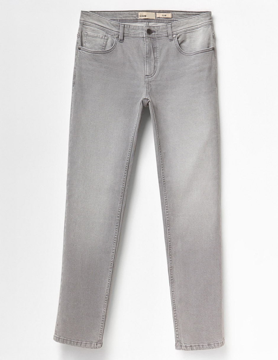 Jeans slim Sfera deslavado para hombre