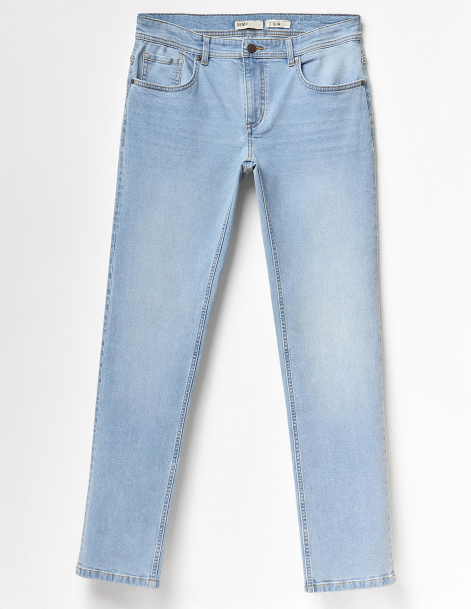 Jeans slim deslavado para hombre 5