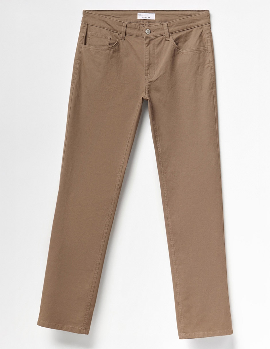 Pantalón casual slim de algodón para hombre 4