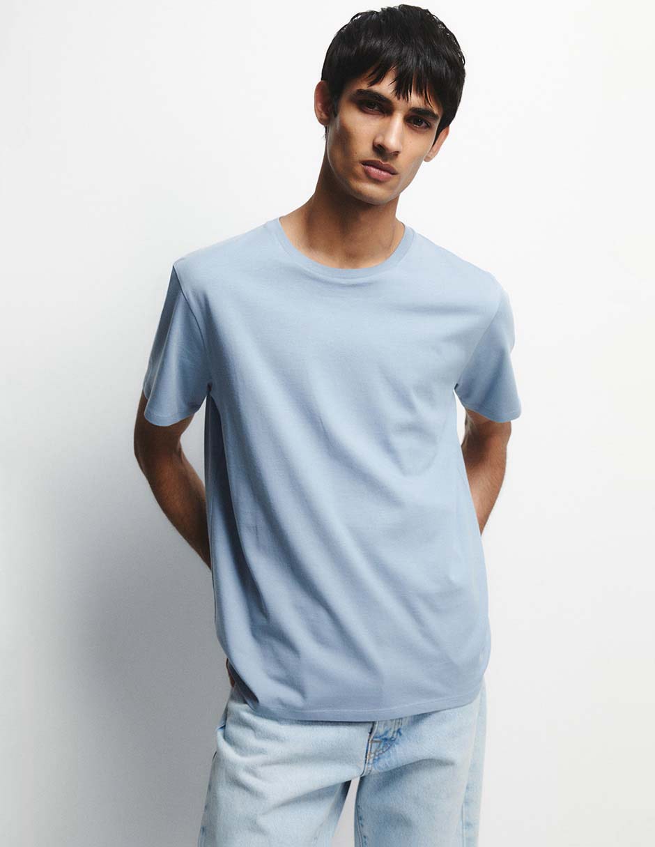 Playera cuello redondo para hombre