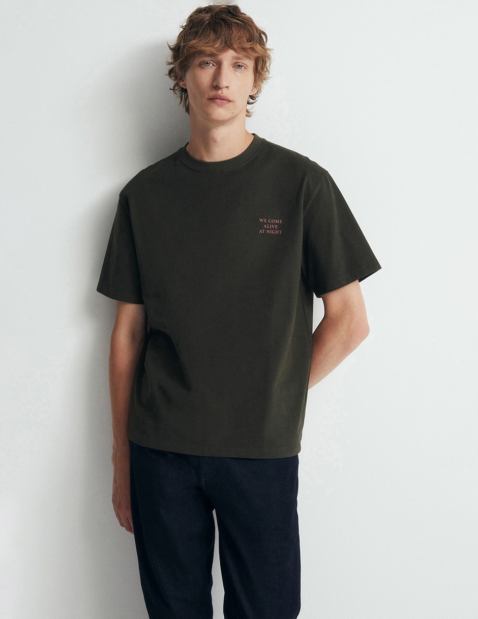 Playera cuello redondo para hombre
