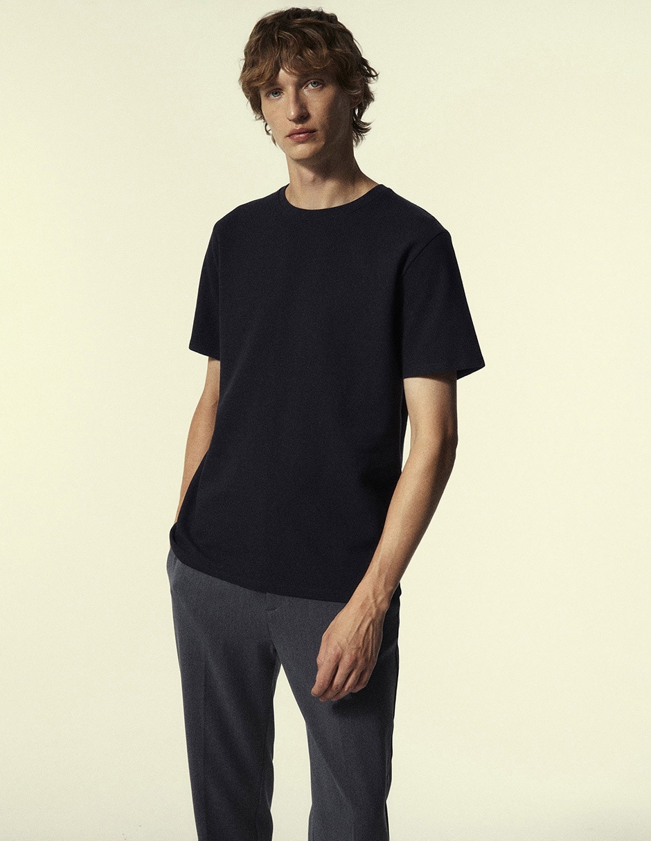 Playera cuello redondo para hombre